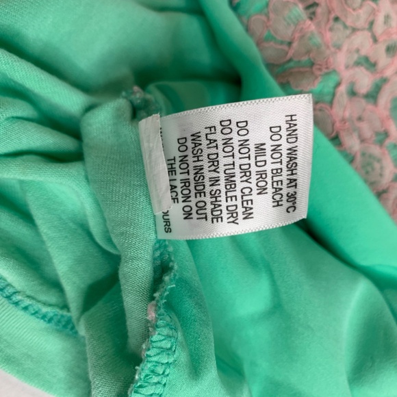 Y2K babydoll T-shirt with lace design in pink - Picture 10 of 10